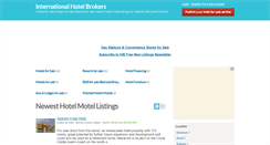 Desktop Screenshot of internationalhotelbrokers.com